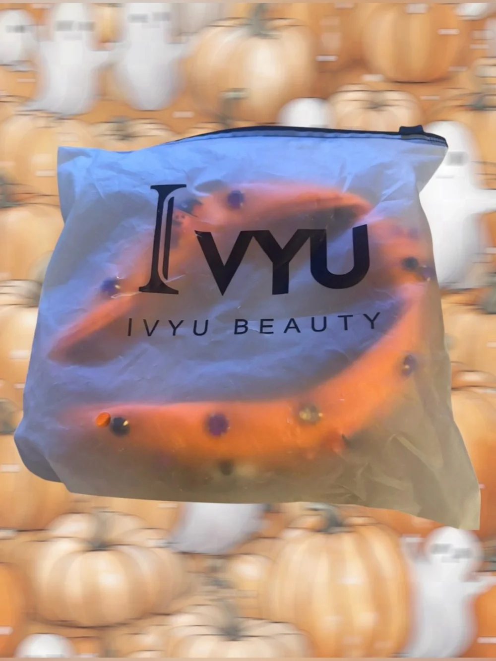 Ivyu Orange Embellished Halloween Headband